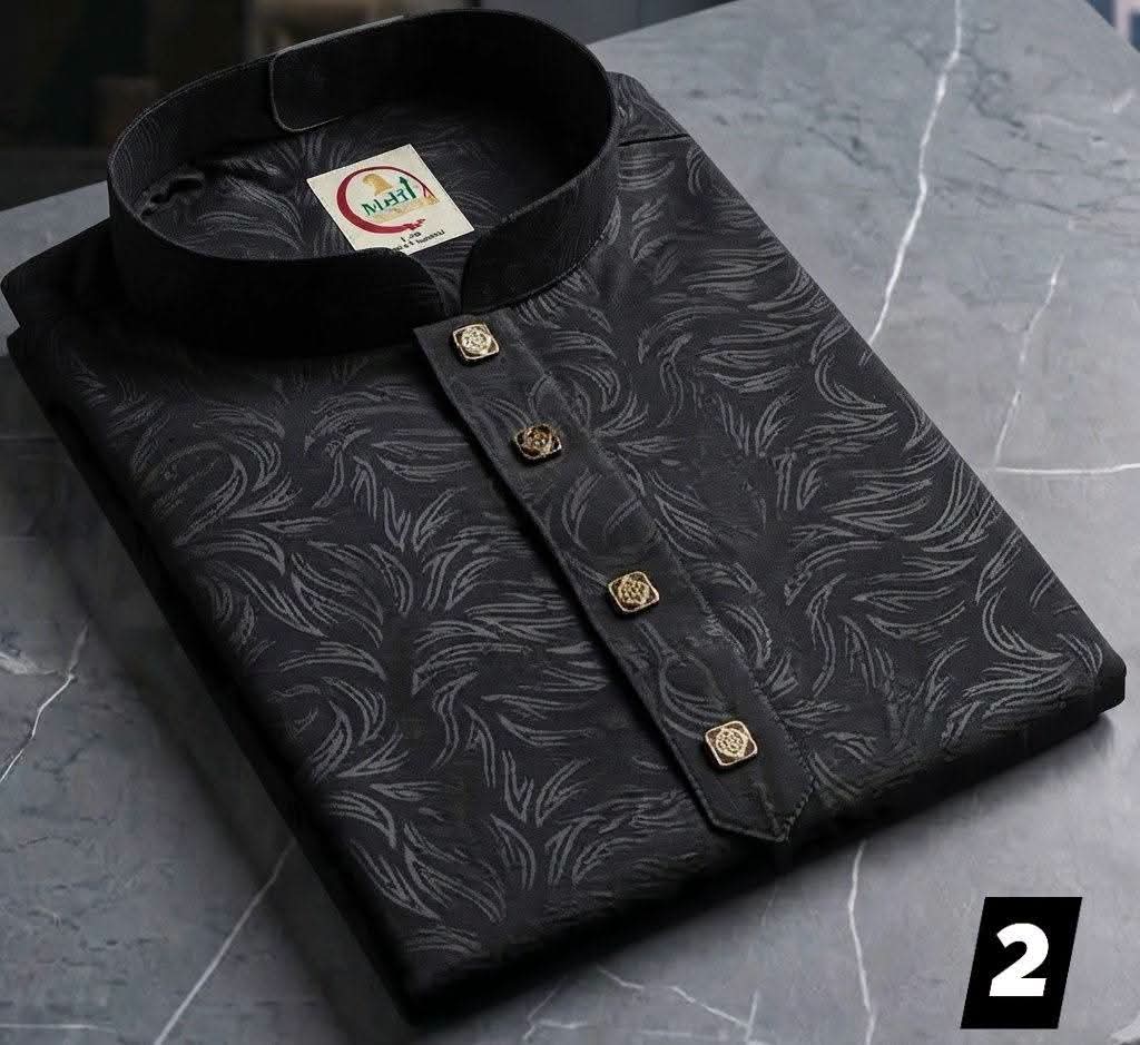 লেজার কাটিং পাঞ্জাবি :আয়রন ফ্রি
